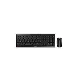 CHERRY Stream Desktop Recharge clavier Souris incluse RF sans fil AZERTY Français Noir