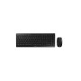 CHERRY Stream Desktop Recharge clavier Souris incluse RF sans fil AZERTY Français Noir