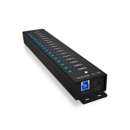 ICY BOX IB-HUB1717-U3 USB 3.2 Gen 1 (3.1 Gen 1) Type-A 5000 Mbit/s Noir