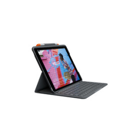 Logitech Slim Folio Graphite Bluetooth AZERTY Français