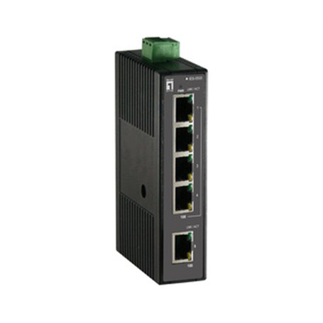 LevelOne IES-0500 commutateur réseau Non-géré Fast Ethernet (10/100) Noir