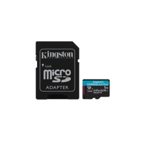 Kingston Technology Carte microSDXC Canvas Go Plus 170R A2 U3 V30 de 1To + ADP