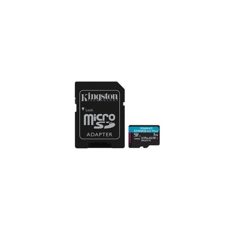 Kingston Technology Carte microSDXC Canvas Go Plus 170R A2 U3 V30 de 1To + ADP