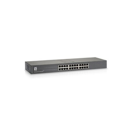 LevelOne GSW-2457 commutateur réseau Non-géré Gigabit Ethernet (10/100/1000) Noir