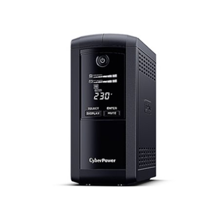 CyberPower VP1000EILCD alimentation d'énergie non interruptible Interactivité de ligne 1 kVA 550 W 6 sortie(s) CA