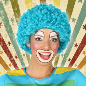 Perruque avec Cheveux Bouclés Clown Bleu 119822 20,99 €