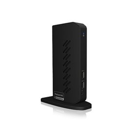 ICY BOX IB-DK2252AC Avec fil USB 3.2 Gen 1 (3.1 Gen 1) Type-C Noir