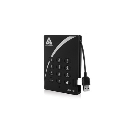 Apricorn Aegis Padlock disque dur externe 2 To Noir