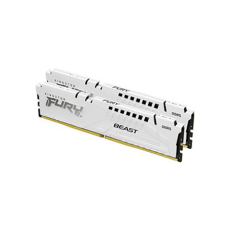 Kingston Technology FURY Beast 64 Go 6000 MT/s DDR5 CL36 DIMM (Kits de 2) White EXPO