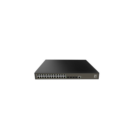 LevelOne GEL-2871 commutateur réseau Géré L2+ Gigabit Ethernet (10/100/1000) 1U Noir