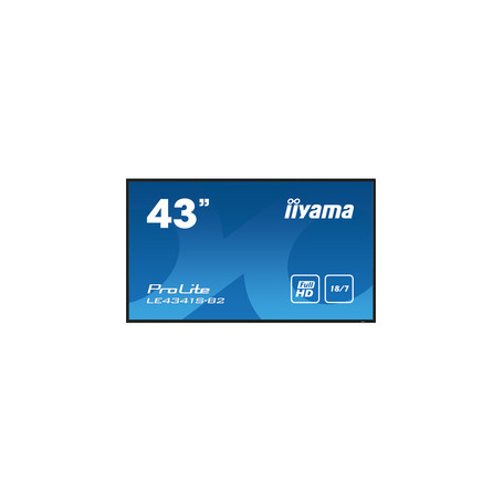 iiyama PROLITE LE4341S-B2 Écran plat de signalisation numérique 108 cm (42.5") LCD 350 cd/m² Full HD Noir 18/7