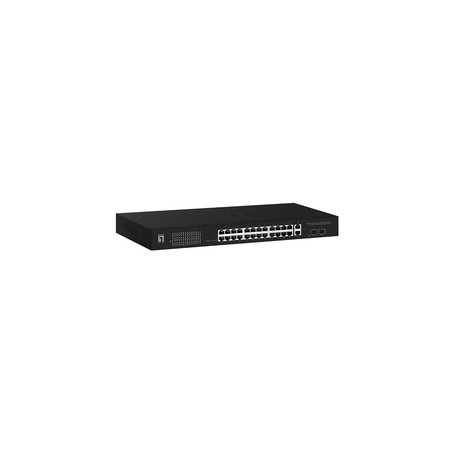 LevelOne GEP-2841 commutateur réseau Géré L2 Gigabit Ethernet (10/100/1000) Connexion Ethernet