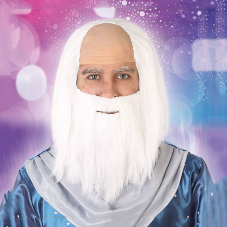 Perruque avec barbe Blanche 55,99 €