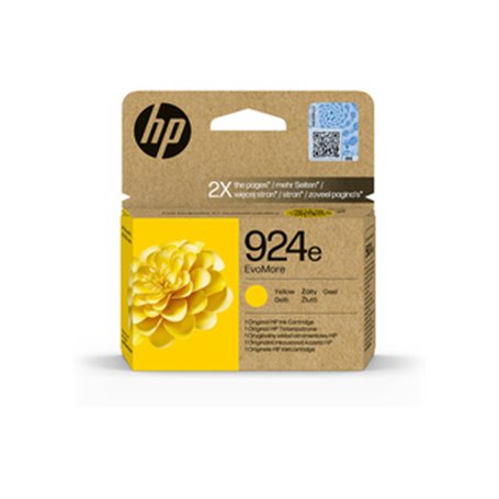 HP 924e Cartouche dencre authentique Jaune EvoMore