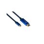 Alcasa 4520-CSF030B câble vidéo et adaptateur 3 m USB Type-C HDMI Type A (Standard) Bleu