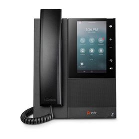 POLY Téléphone multimédia professionnel CCX 500 avec Open SIP et compatible PoE