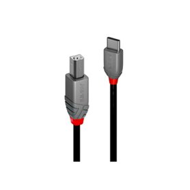 Lindy 36941 câble USB 1 m USB 2.0 USB C USB B Noir