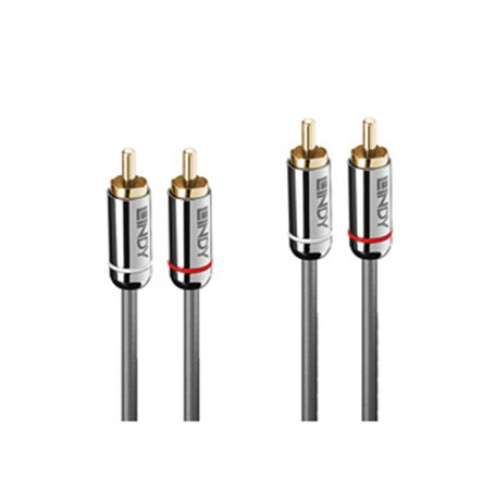 Lindy 35346 câble audio 2 m 2 x RCA Anthracite