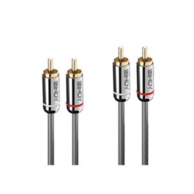 Lindy 35348 câble audio 5 m 2 x RCA Anthracite