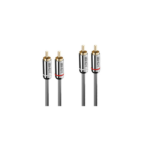 Lindy 35349 câble audio 10 m 2 x RCA Anthracite