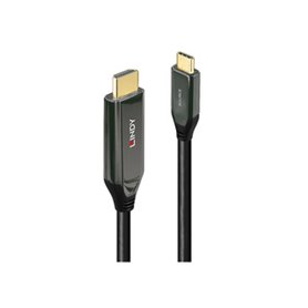 Lindy 43367 câble vidéo et adaptateur 1 m USB Type-C HDMI Type A (Standard) Noir