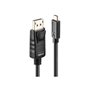 Lindy 43305 câble vidéo et adaptateur 5 m USB Type-C DisplayPort Noir