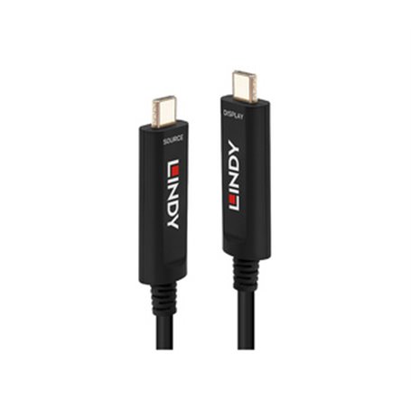 Lindy 38501 câble USB 5 m USB C Noir