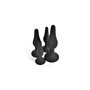 Plug Anal VSCNOVELTY Noir Silicone Lot 4 Pièces