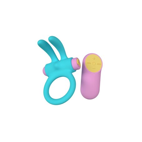 Anneau Pénis Party Color Toys Bleu Silicone