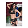 Ensemble de Lingerie Chilirose Noir L 3 Pièces