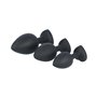 Plug Anal Virgite Noir Silicone Lot 3 Pièces