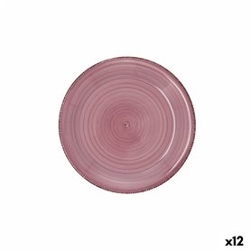 Assiette à dessert Quid Vita Peoni Rose Céramique 19 cm (12 Unités)