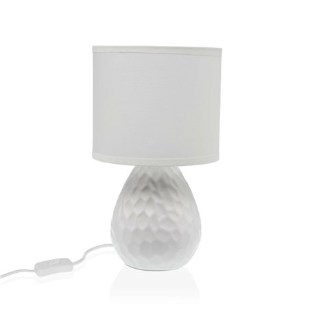 Lampe de bureau Versa Blanc Céramique 40 W 15