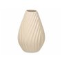 Vase Beige Céramique 21 x 31 x 21 cm (4 Unités) Rayures