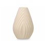 Vase Beige Céramique 21 x 31 x 21 cm (4 Unités) Rayures