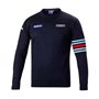 Sweat sans capuche homme Sparco Martini Racing Bleu foncé