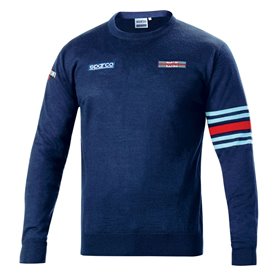 Sweat sans capuche homme Sparco Martini Racing Bleu foncé