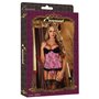 Corset Exposed Noir Rose (XXL)