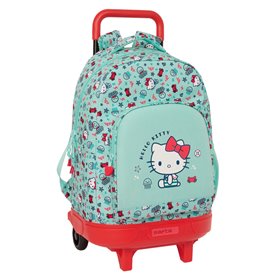 Cartable à roulettes Hello Kitty Sea lovers Turquoise 33 X 45 X 22 cm