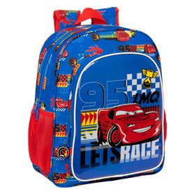 Cartable Cars Race ready Bleu 32 X 38 X 12 cm