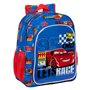 Cartable Cars Race ready Bleu 32 X 38 X 12 cm