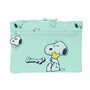 Trousse d'écolier Snoopy Groovy Vert 23 x 16 x 3 cm