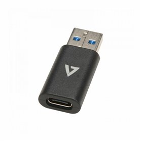 V7 V7USB3AC changeur de genre de câble USB A USB C Noir