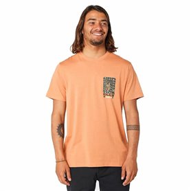 T-shirt à manches courtes homme Rip Curl Desti Animals Orange