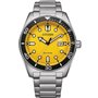 Montre Homme Citizen OF COLLECTION - MARINE 1760 ECO DRIVE - YELLOW Jaune Argenté (Ø 43 mm)