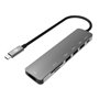Hub USB Celly PROHUB7IN1SV Argent