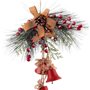 Décorations de Noël Rouge Multicouleur Métal Plastique Fibre Cloches 36 x 6,5 x 42 cm