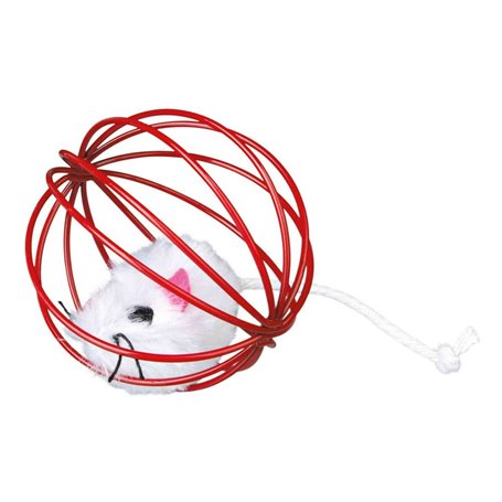 Jouets Trixie Mouse in a Wire Ball Multicouleur Polyester