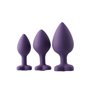 Plug Anal Dream Toys Flirts Violet 3 Pièces