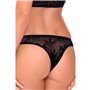 Ensemble de Lingerie Pink Lipstick Noir (S/M)